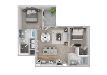 The Tokyo Floor Plan at Century Cedar Hill, Cedar Hill, 75104